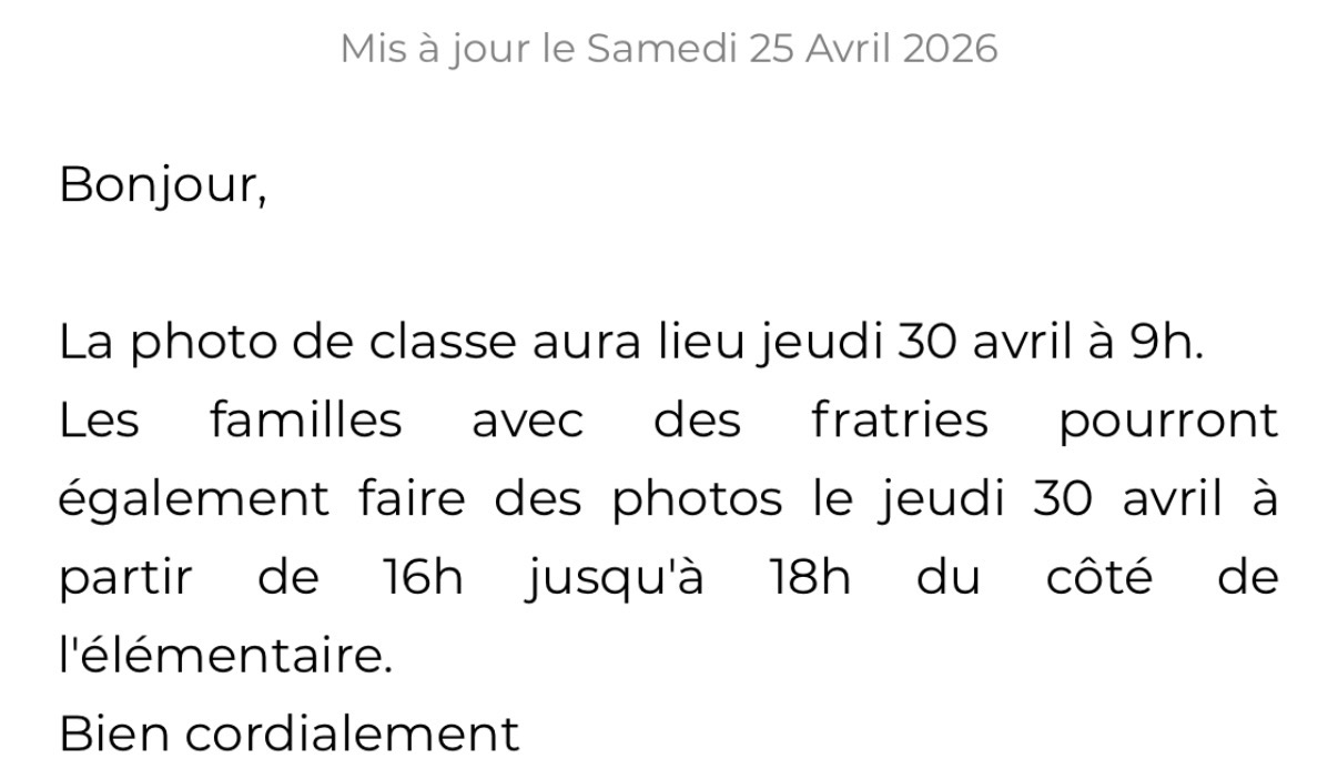 Le message reçu ce samedi 25 avril à 20h36.